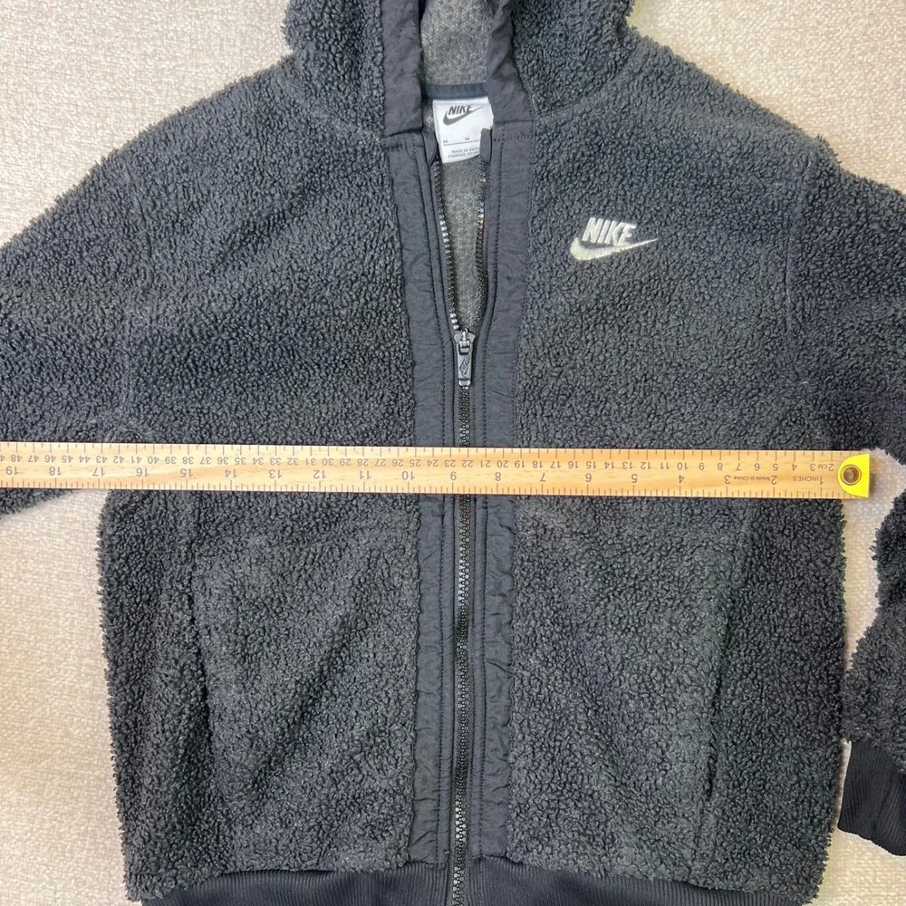 Nike Kids Set Sportswear Sherpa Fleece Hoodie and Joggers Black Medium